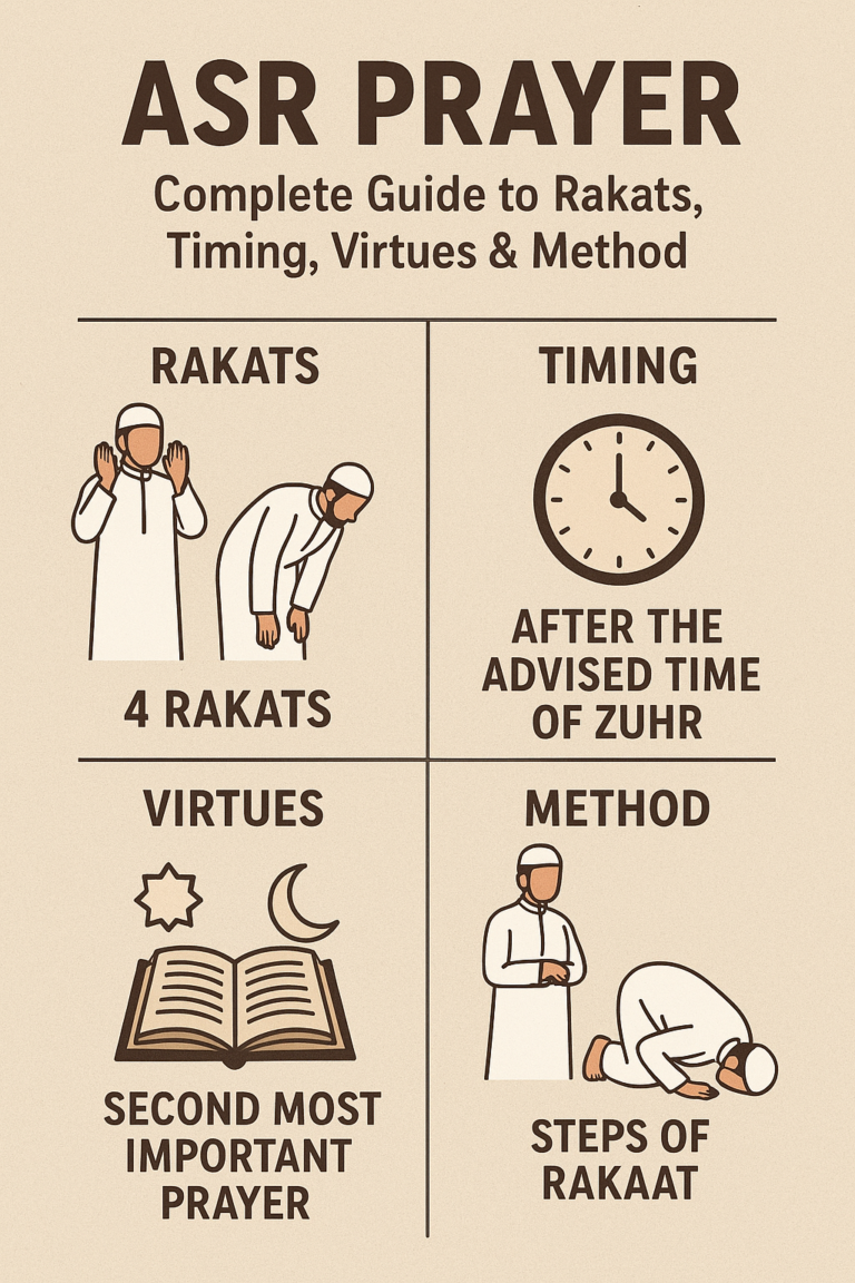 Asr Prayer — Complete Guide to Rakats, Timing, Virtues & Method