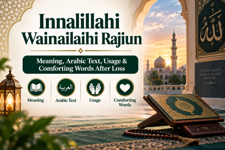 Innalillahi Wainailaihi Rajiun — Meaning, Arabic Text, Usage & Comforting Words After Loss