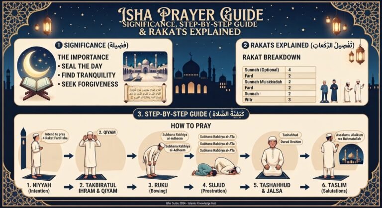Isha Prayer Significance, Step-by-Step guide & Rakats Explained
