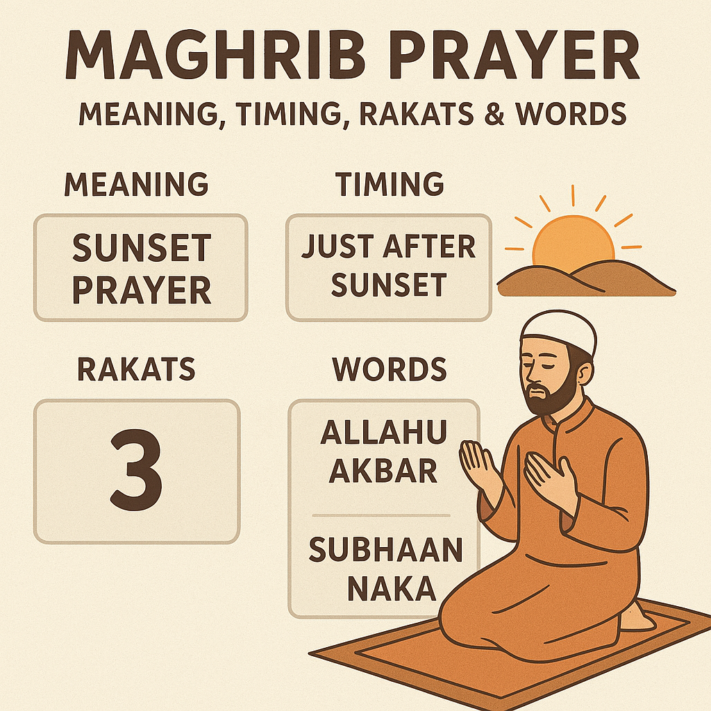 Maghrib Prayer: Meaning, Timing, Rakats & Words