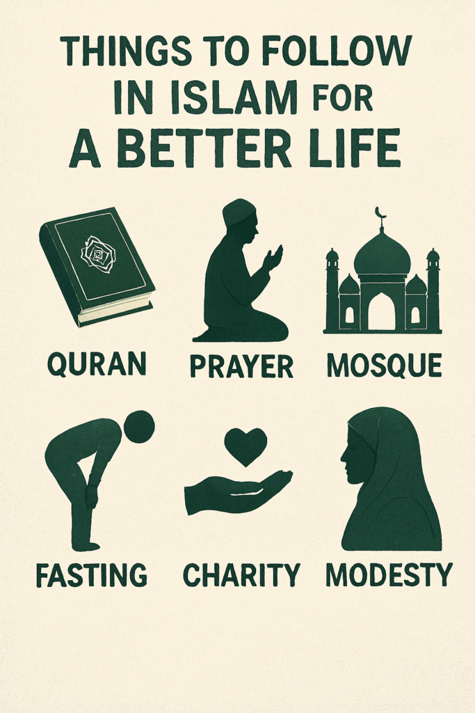 Things to Follow in Islam for a Better Life