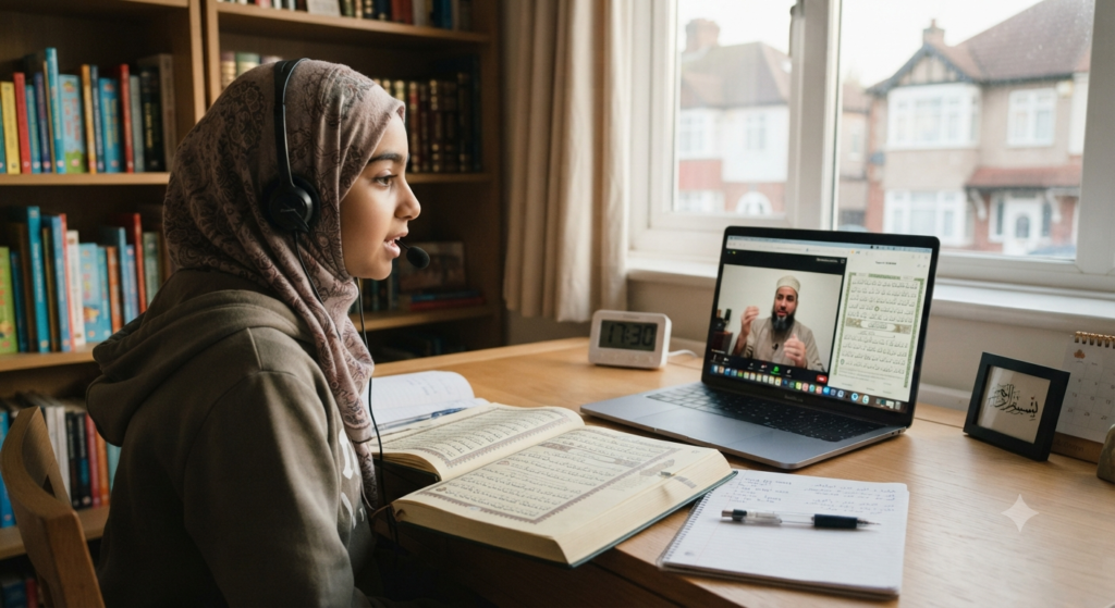 Virtual Learning of the Quran in Non-Islamic Countries Millions of Muslim families now live in countries where mosques are few, madrasahs don't exist nearby, and finding a qualified Quran teacher used to feel almost impossible. If you live in the USA, UK, Canada, Australia, or anywhere without a strong local Islamic community, you already know this problem well. Virtual learning has changed that completely. Today, a Muslim family in a small town in Texas or a quiet suburb outside Toronto can connect with a certified Quran teacher the same way a family in Cairo or Karachi does. The only real difference is a screen. This article looks at how online Quran classes work for Muslims living abroad, why this shift matters, and what to look for when choosing a teacher for your family. Why Learning Quran Abroad Used to Be So Hard Before reliable internet and video calls, Muslim families living in non-Islamic countries had limited choices. Most relied on Weekend classes at a local mosque, if one existed nearby Community volunteers with varying levels of Quran knowledge Sending kids back home during school holidays for intensive study Self-teaching from books, without correction or feedback None of these options were reliable for every family. Some cities had no mosque within driving distance. Others had a mosque, but no teacher trained in proper Tajweed. Parents often ended up teaching their kids themselves, even when they weren't fully confident in their own recitation. How Online Quran Classes Solve This Problem Online learning removes the geography problem entirely. A qualified online Quran teacher in Pakistan, Egypt, or Saudi Arabia can teach a student in London, Sydney, or Vancouver through a simple video call, using apps like Zoom, Google Meet, or Microsoft Teams. This matters for a few clear reasons 1. Access to Qualified Teachers, Not Just Available Ones Instead of settling for whoever happens to live nearby, families can choose a teacher based on qualifications, teaching style, and experience with children or adults. A parent in Chicago can pick a teacher with a proper Ijazah in Tajweed, even if no such teacher lives within a thousand miles. 2. Flexible Timing Across Time Zones Good online academies work with students across many time zones. A family in Australia can book an evening class that lines up with morning hours for a teacher elsewhere. This flexibility barely existed with local, in-person options. 3. One-on-One Attention Many mosque classes, when available, involve group settings with ten or more children per teacher. Online quran classes online are often structured as one-on-one sessions, giving each student direct correction and full attention, something that's hard to get in a crowded weekend class. 4. Consistency Even When Life Gets Busy Families abroad often juggle school schedules, work, and other commitments that don't leave room for driving to a mosque twice a week. Online classes fit into a home schedule, which makes it far easier to stay consistent over months and years. What Muslim Families Abroad Should Look for in a Quran Teacher Not every online option is equally reliable. Before enrolling your family, check for these things. Proper Credentials Ask if the teacher holds an Ijazah, a formal certification showing they studied Quran recitation under a qualified scholar. This matters more than a friendly personality alone. Experience Teaching Students Abroad Teaching a child who grew up surrounded by Arabic is different from teaching a child raised in an English-speaking or non-Arabic environment. A teacher experienced with students abroad understands common pronunciation challenges specific to that background. Male and Female Teacher Options Many families prefer a female teacher for daughters or young children. Reliable academies offer both male and female teachers so families can choose what feels right for them. A Free Trial Class Never commit to a long-term package before testing a session. A trial class shows you the teacher's patience, communication style, and whether the video call quality works well for your household. Quran Learning for Kids Raised Abroad Children raised outside Muslim-majority countries face a specific challenge they may speak fluent English at school but have little daily exposure to Arabic or Islamic environment. This makes early, structured Quran learning even more important. A good program for these children usually starts with Learning Arabic letters and sounds through something like a Noorani Qaida course Moving into Quran reading with correct Tajweed, once letters and basic reading are solid Adding simple meaning and Tafsir as the child grows older, so recitation isn't just mechanical Consistency matters more than speed here. A child who studies twice a week for two years will usually retain far more than one rushed into memorization without solid reading skills first. Adults Learning Quran Later in Life It's common for adults living abroad, especially converts or those who moved away from religious environments years ago, to start learning Quran as adults. This comes with its own considerations. Adult learners often benefit from combining Quran reading with an online Quran Tarjuma course, so they understand the meaning of what they're reciting, not just the pronunciation. Many adults find this deepens their connection to prayer in a way that reading alone doesn't. Country-Specific Considerations Every country has its own mix of challenges and available community resources. Families in the United Kingdom, Canada, and Australia often search separately for local guidance, since school schedules, time zones, and community size vary a lot between these places. Working with a teacher who has specific experience teaching Muslim families in your country can make communication and scheduling much smoother. Practical Tips for Getting Started Start with a level assessment. A good teacher checks where your child or you currently stand before creating a study plan. Choose consistent timing. Two or three fixed sessions a week work better than irregular, whenever-possible scheduling. Keep a notebook at home. Simple review between classes speeds up progress significantly. Involve the whole family when possible. Parents reviewing lessons alongside kids reinforces what's being learned. Be patient with pronunciation. Tajweed takes time to master, especially for students not surrounded by Arabic daily. Consistent correction matters more than fast progress. Final Thoughts Living far from a mosque or Islamic school no longer means your family has to go without proper Quran education. A qualified Quran teacher is now only a video call away, no matter which country you live in. What matters most is choosing a teacher with real credentials, patience, and experience working with students raised outside the Arabic-speaking world. If your family has been searching for a reliable way to learn Quran online, start with a free trial class and see how a dedicated teacher can bring that learning experience straight into your home, wherever in the world you are.