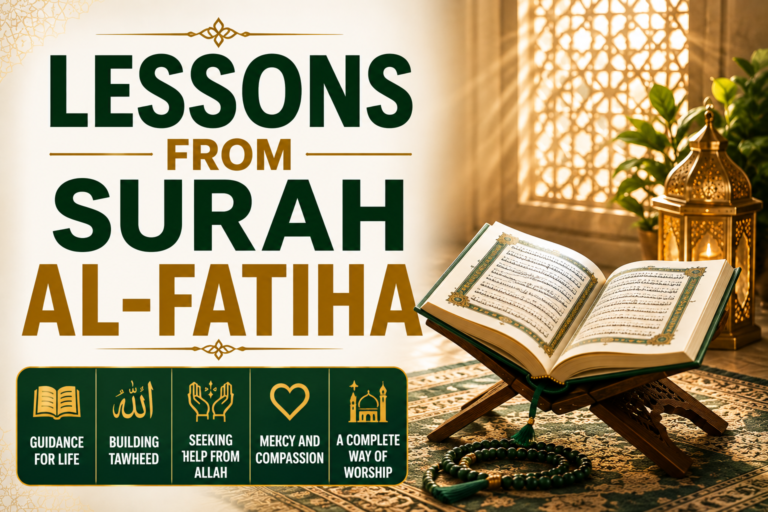 Lessons from Surah Al-Fatiha