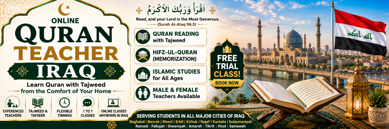 Online Quran Teacher In Iraq