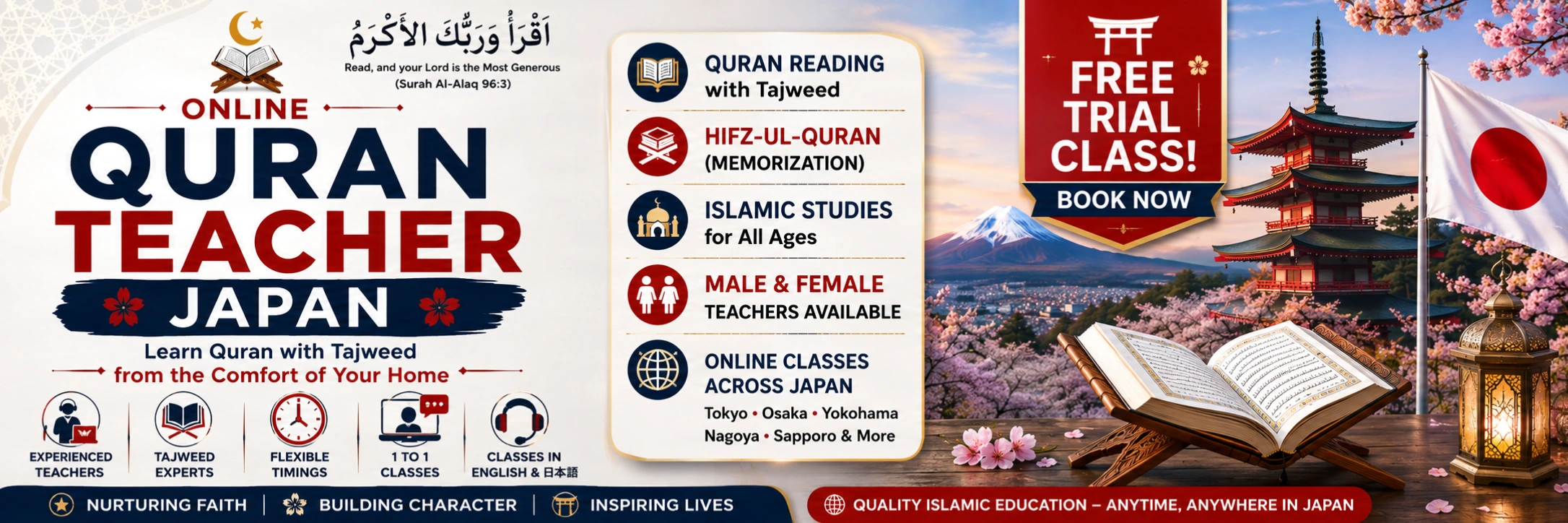 Online Quran Teacher in Japan