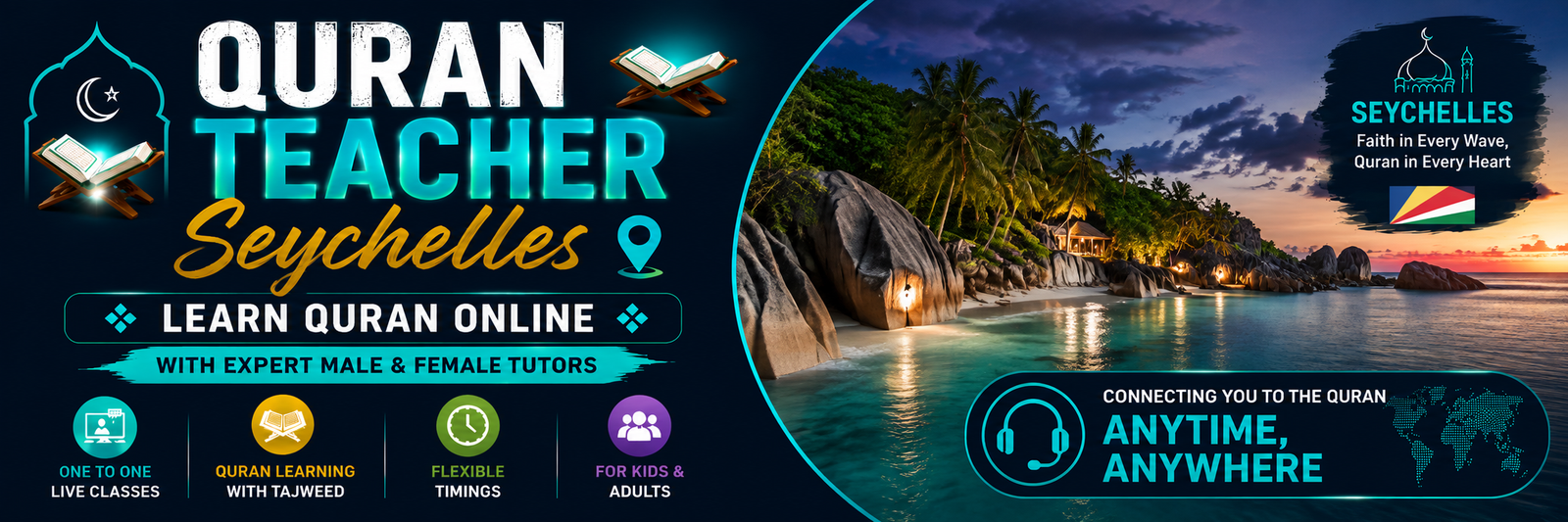 Online Quran Teacher in Seychelles