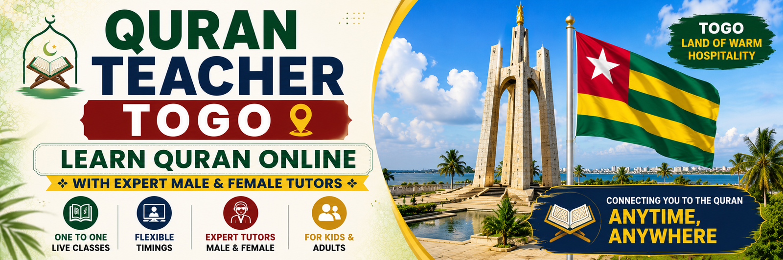 Online Quran Teacher in Togo